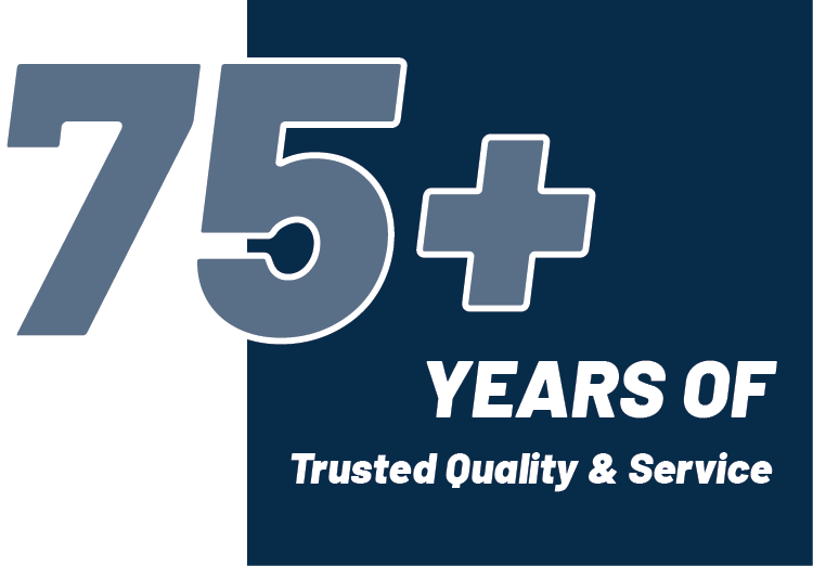 75 years of Trusted Quality & Service