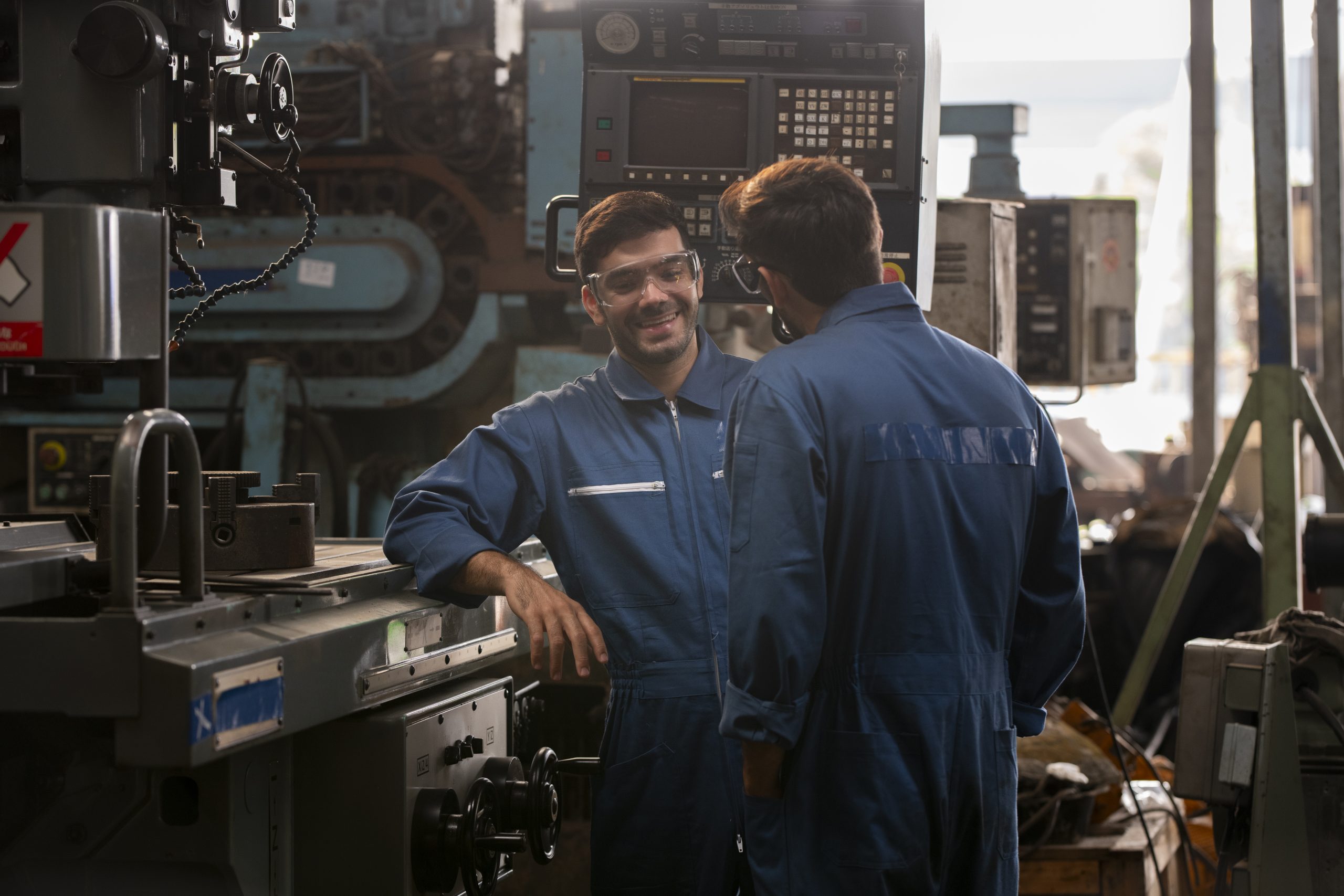 industry engineer working in shop
