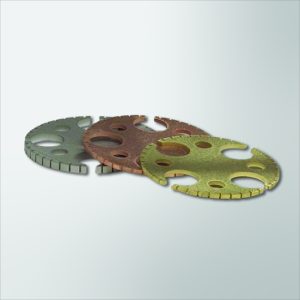 circular pieces of metal cut by waterjet