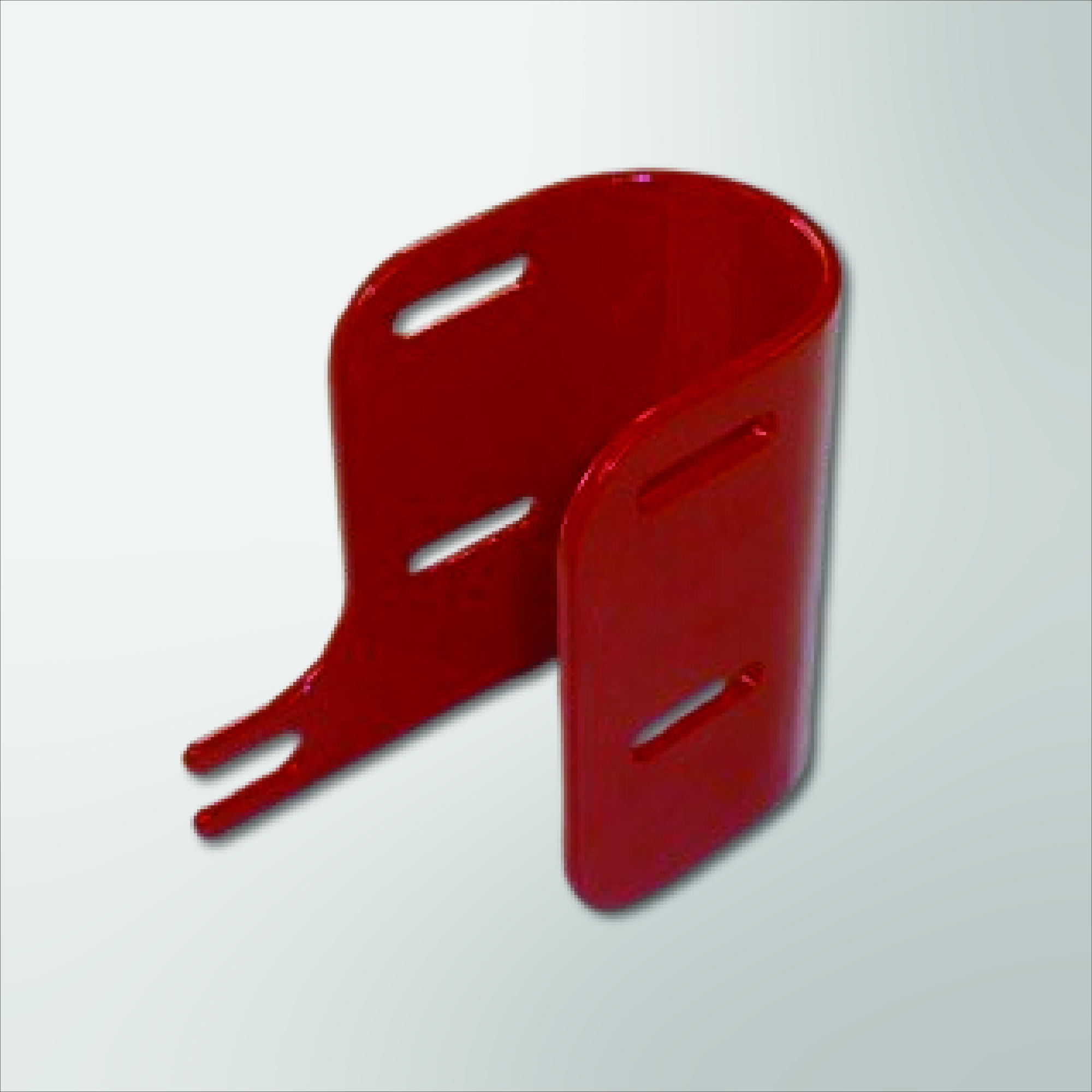 Red Painted Finished Laser Cut Part